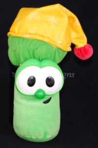 Veggie Tales Asparagus Jr. Talking Singing Lightup Night Time Plush Fisher 